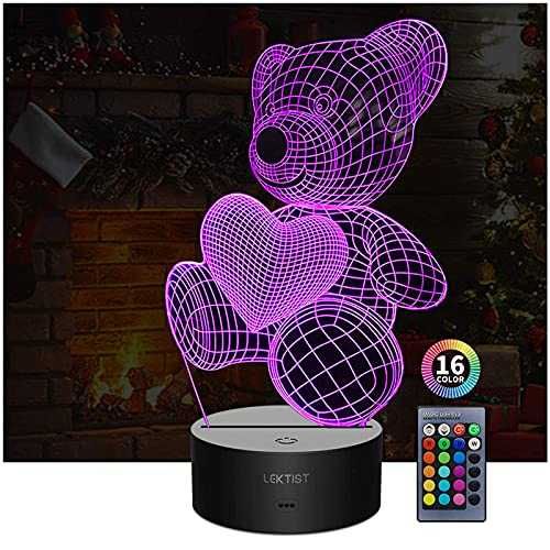 3D LED фигура за лампа,декорация,декор!Подарък,дете,жена,украса