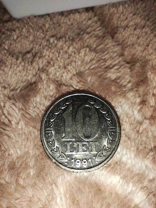 Moneda 10 lei 1991 in stare impecabila
