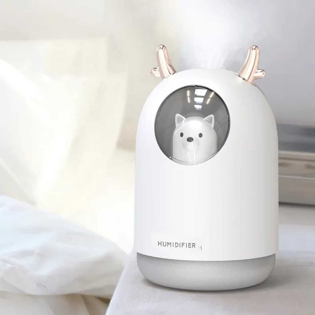 Ултразвуков Арома Дифузер Cute bear, Овлажнител на въздуха, 300ml