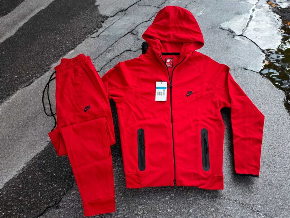 Trening Nike Tech Fleece Red 2024 - Trening Fete Baieti
