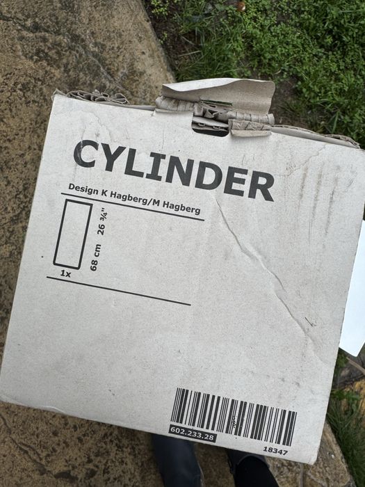 Комплект от 2 броя 68 см високи цилиндрични вази 68 см височина