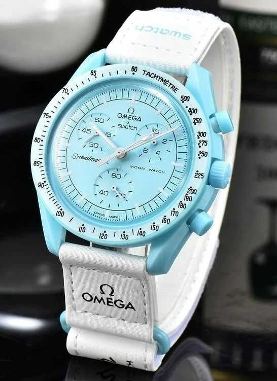 Ceas SWATCH X OMEGA MISSION TO URANUS Chronograf Superb Nou 2025 !!