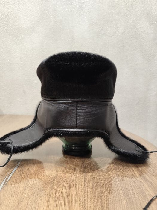 Шапка-ушанка (кепка) из нерпы