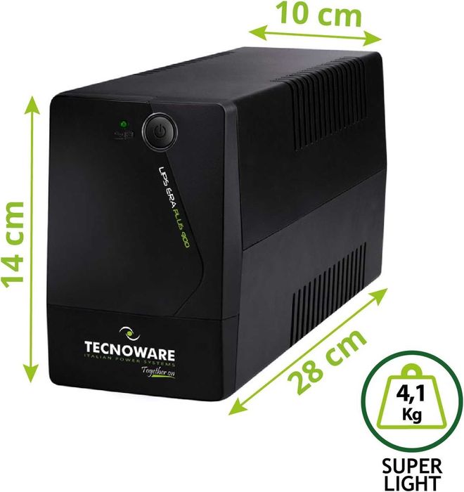 Нов, неразопакован Tecnoware УПС UPS ERA PLUS 900 УПС - 4 IEC изхода