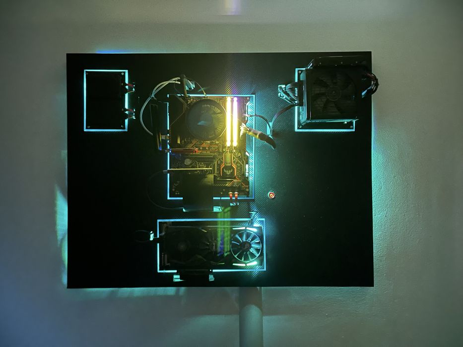 PC Wallmounted Gaming video GTX 1060 Strix + baza TUF Z370-PLUS