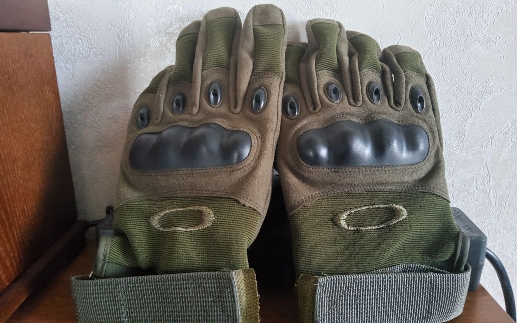 Тактические перчатки зелёный цвет