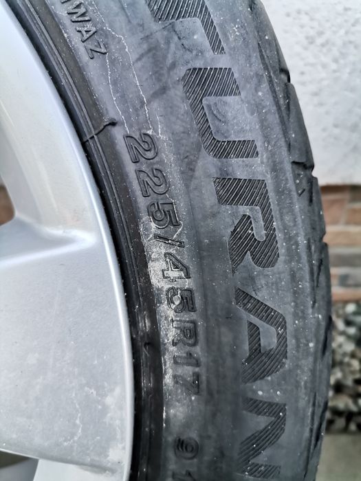 Jante Aliaj 5x112 r17 Mercedes +anvelope vara 225/45r17