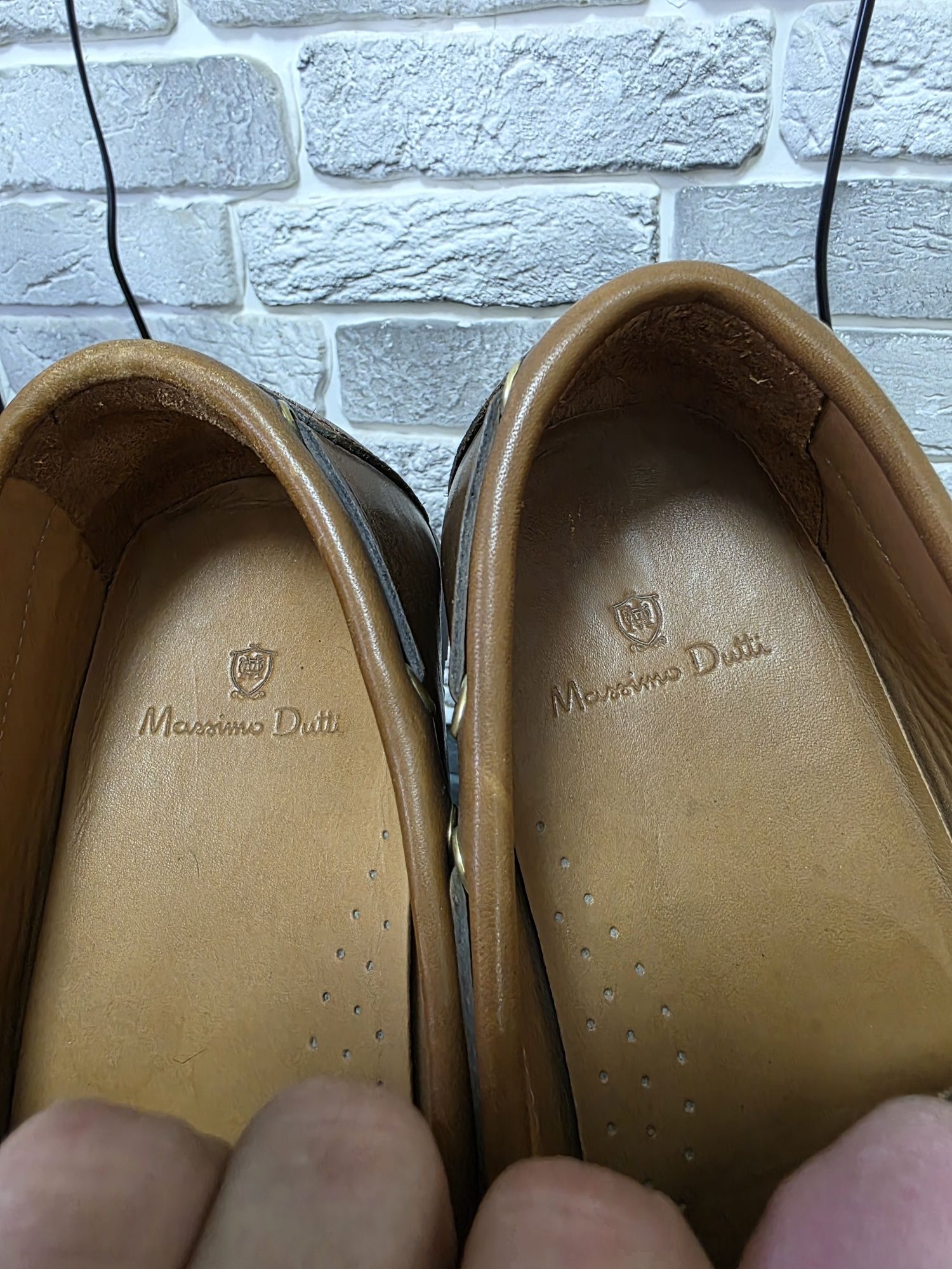 Кожаные мокасы Massimo Dutti