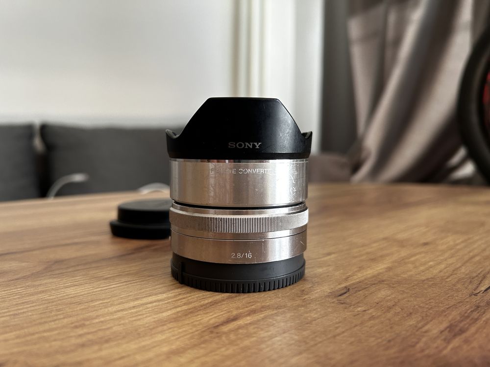 Sony SEL 16mm 2.8 + Sony Fisheye Converter