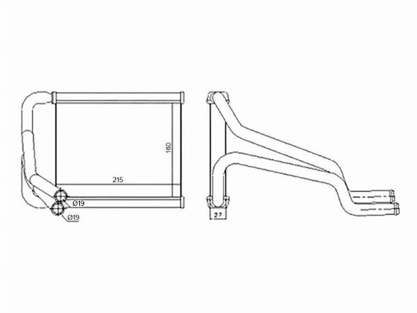 Радиатор отопителя салона  Kia Ceed