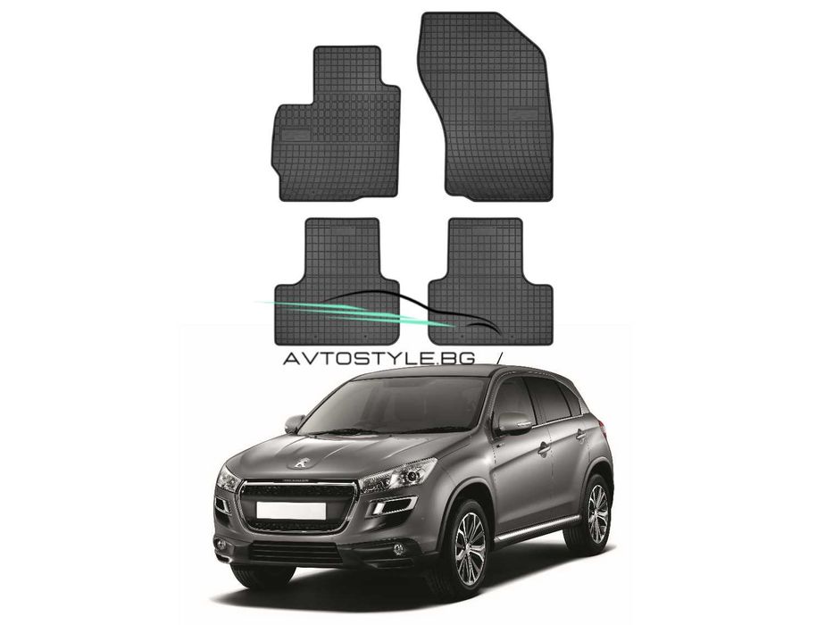 Гумени стелки за Peugeot 4008,2012-2017 г., Frogum - El Toro