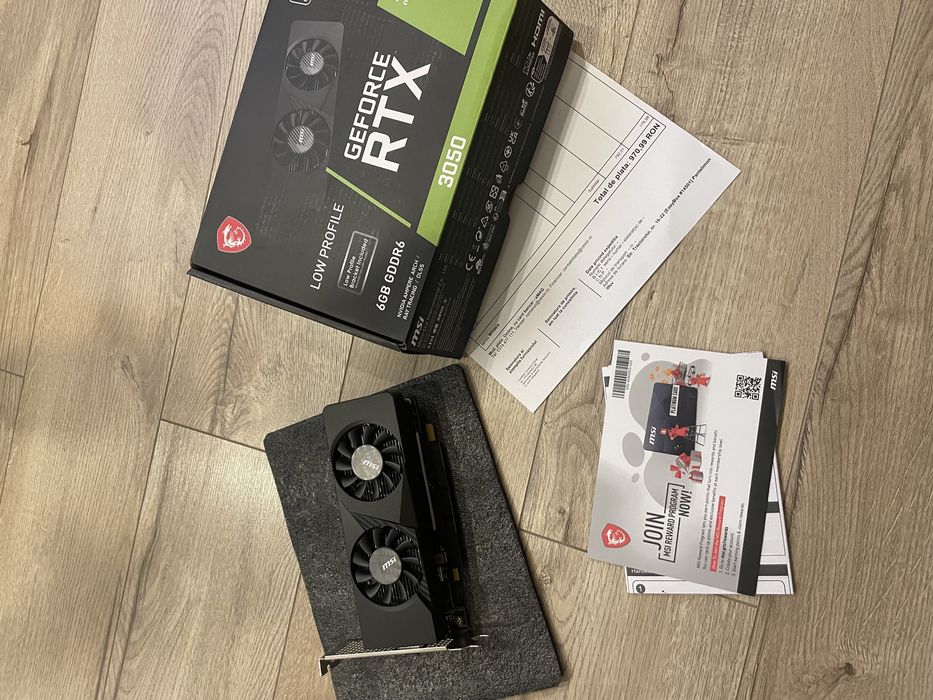 RTX 3050 OC 6GB Low Profile Ca Noua Garantie