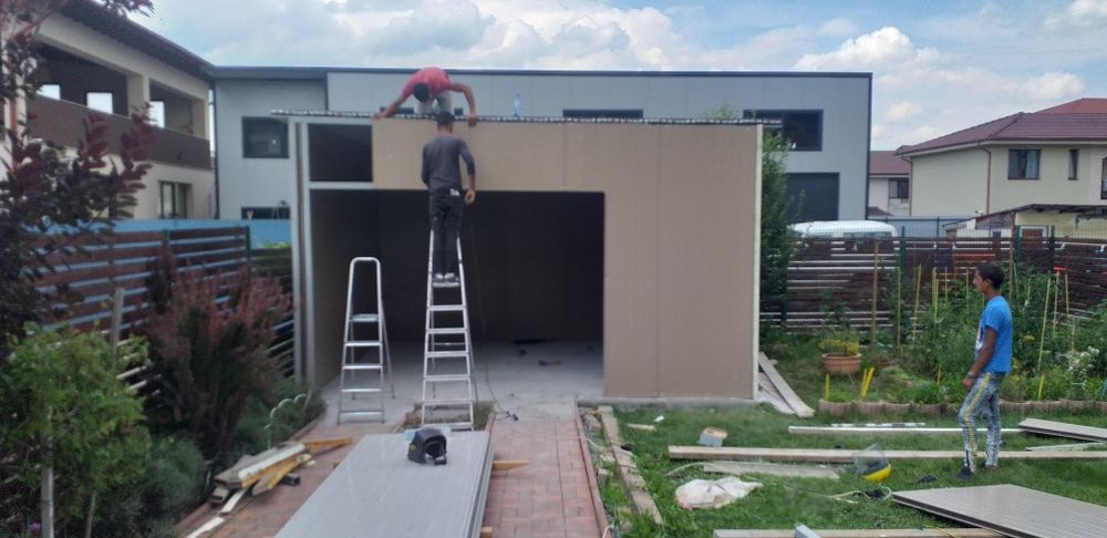 Vînd garaj din panouri sandwich