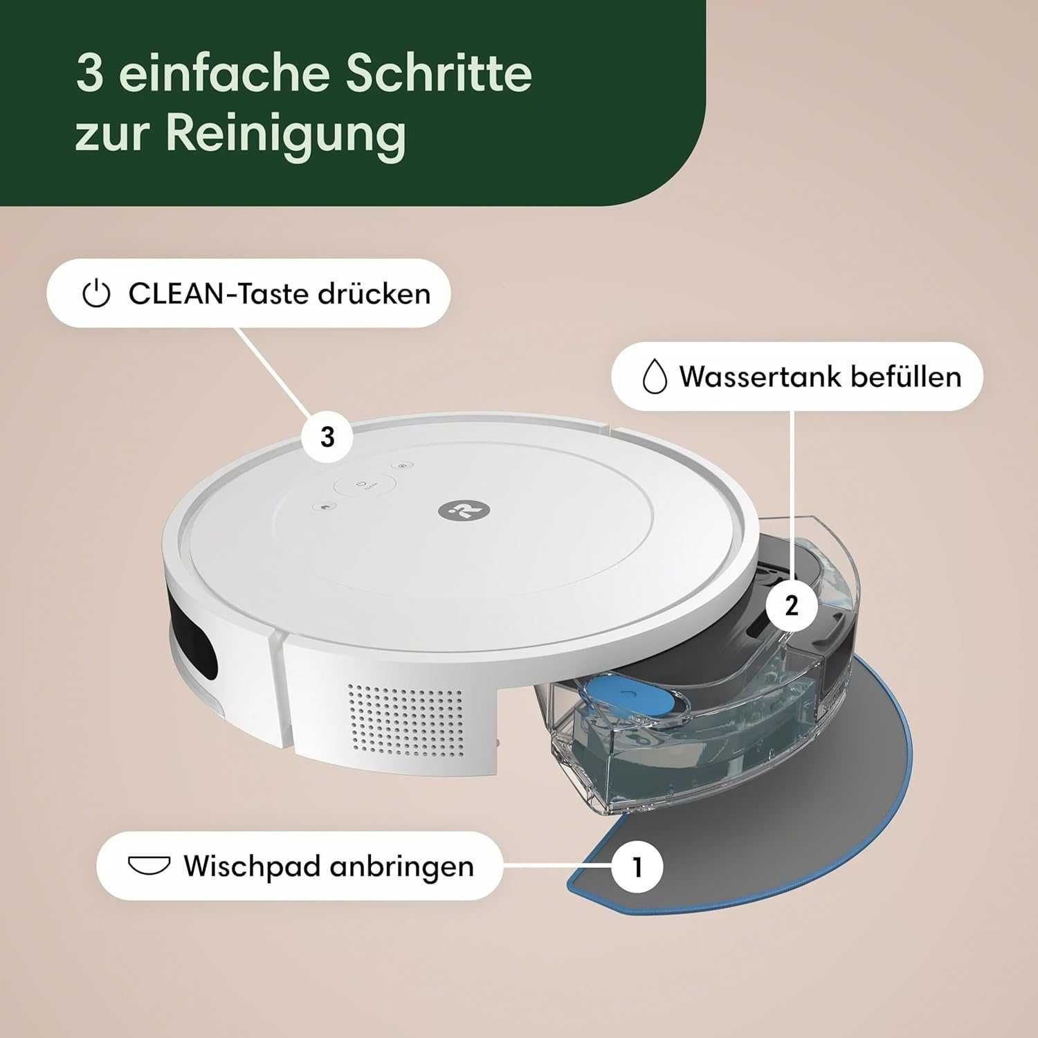 Робот прахосмукачка със станция iRobot Roomba Combo 2 Essential