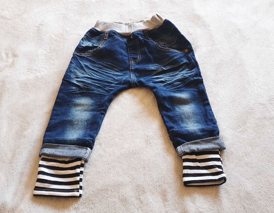Blugi skinni pantaloni cu turul lasat, marime 110, 4-5 ani