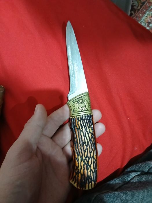 Нож ручной работы слоновой кости