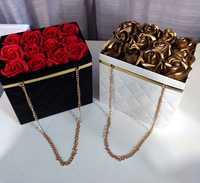 Сапунени рози в луксозна чанта
