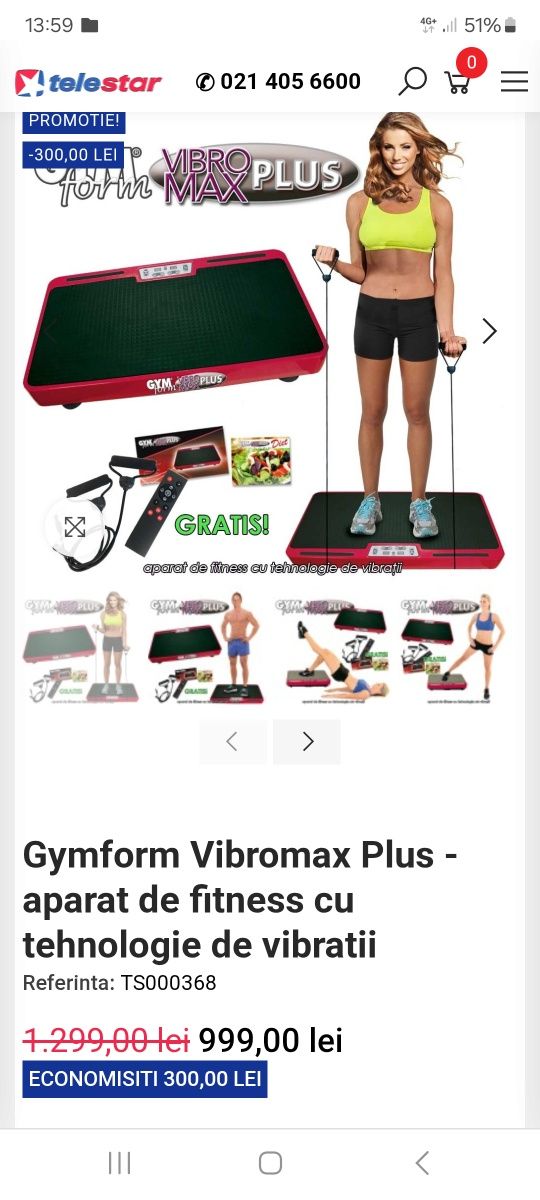 Vibromax plus aparat fitness