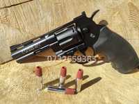 Revolver 4" airsoft cu gloante, FULL METAL pe CO2 puternic