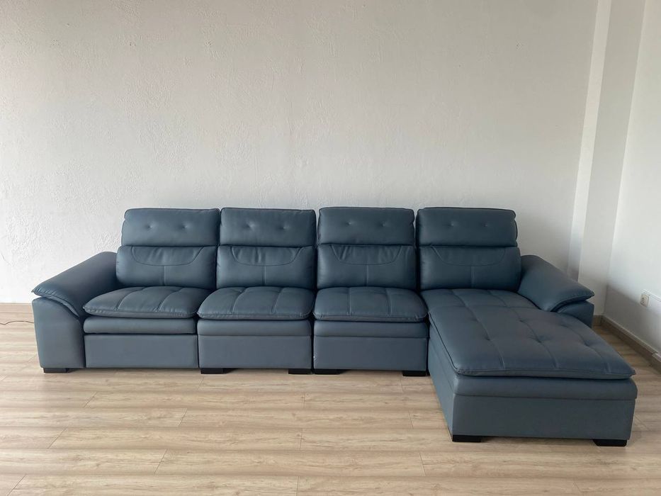 Диван модульный из натуральной кожи