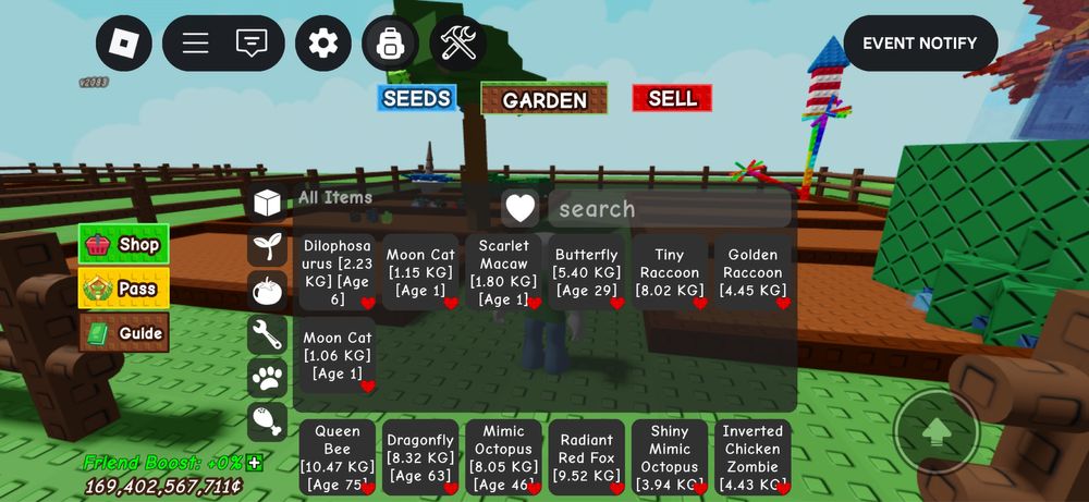 grow a garden петы