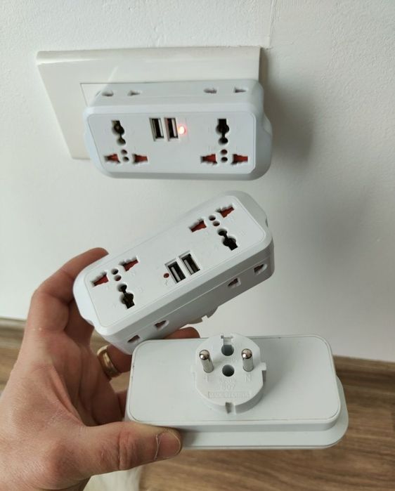 Adaptor Priza Europa la America Austria Priza UK Au EU Universal