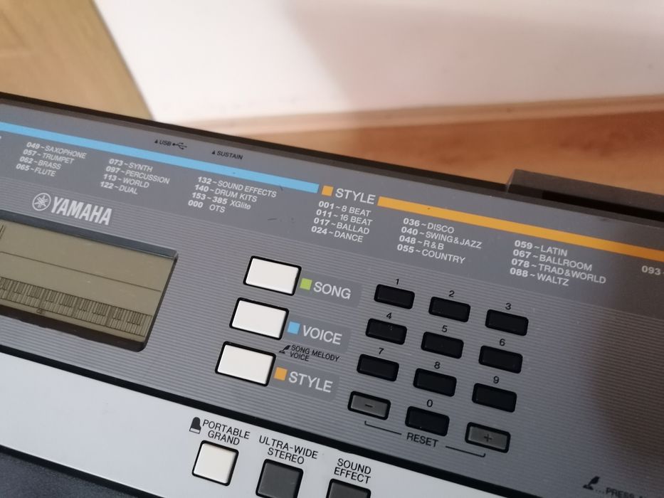 YAMAHA YPT-240 USB XGlite pian digital polifonic orga electronică