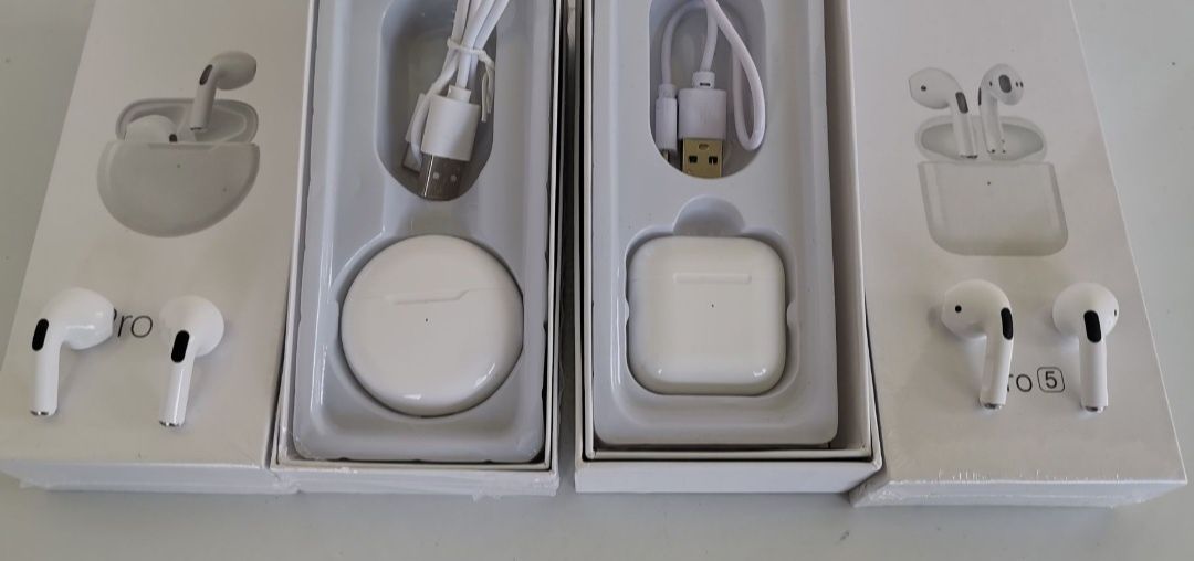 Casti wirless tip Airpods Pro V6 și V5 Android și IOS, Bluetooth