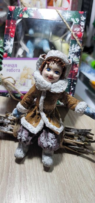 Ватная игрушка на елку