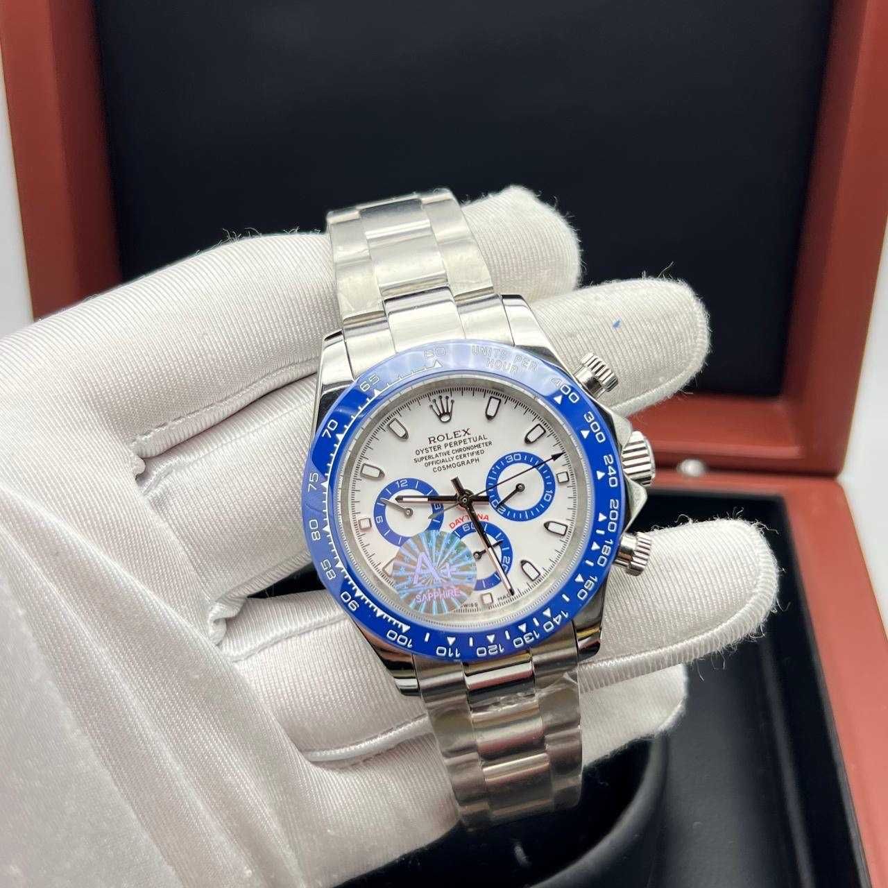 Мъжки Часовници 40mm сребристо/синьо