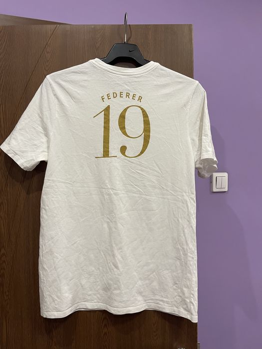 Тениска Nike Roger Federer Grand Slams Tennis Court Logo Jordan Adidas