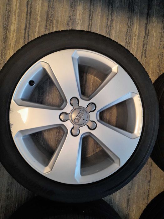 Jante Audi Originale 17 5x112 cu anvelope de vara 225 45 R17