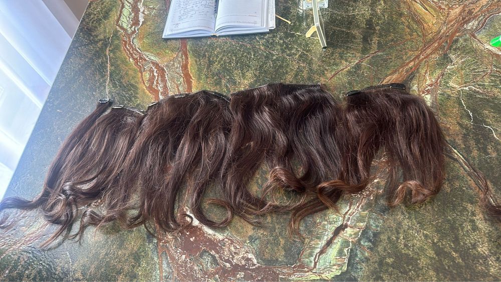 Vand extensii din par naturale, extravolum, 50cm