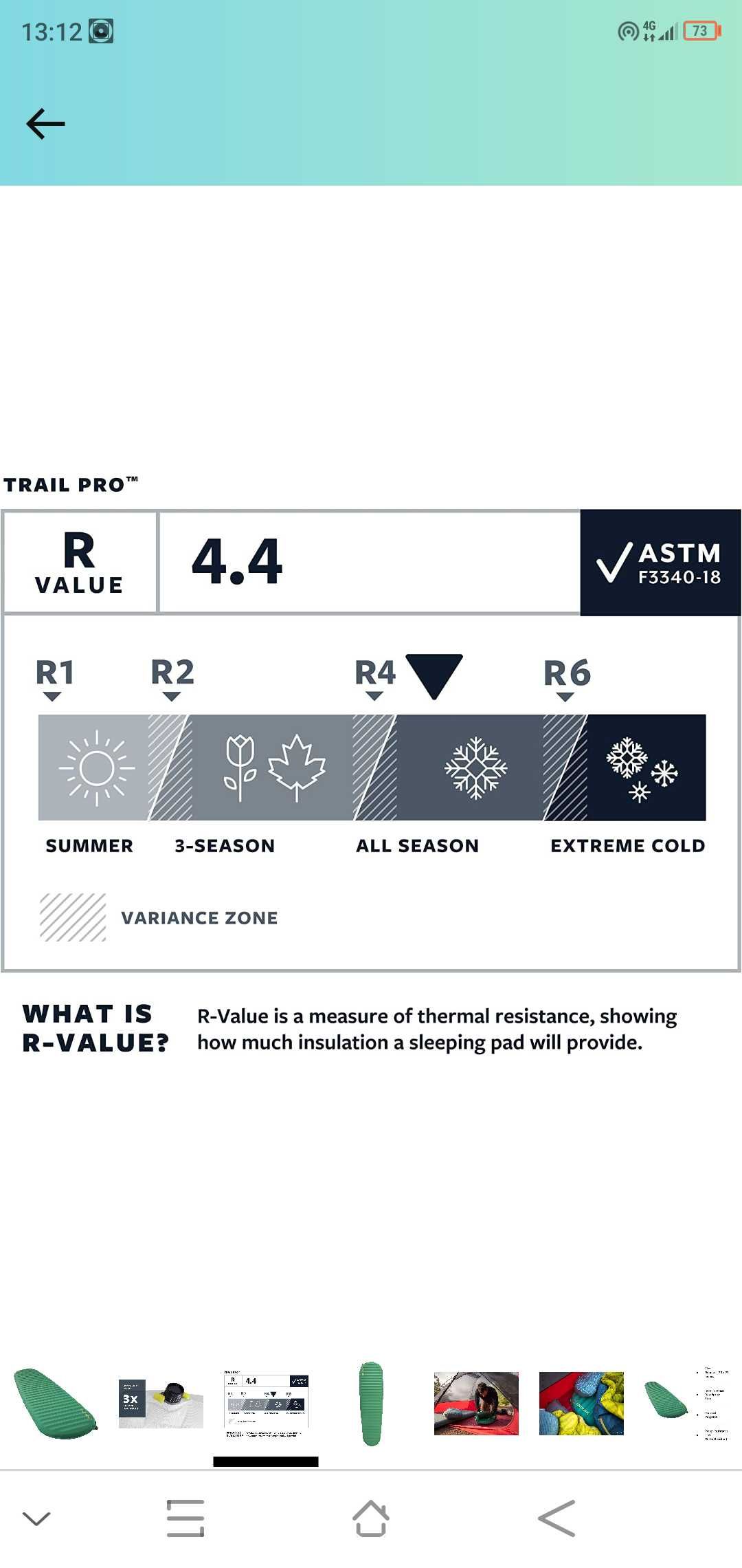 Saltea gonflabila Therm-A Rest Trail Pro