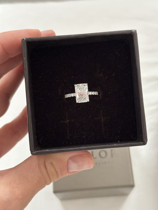 Inel platina si diamante