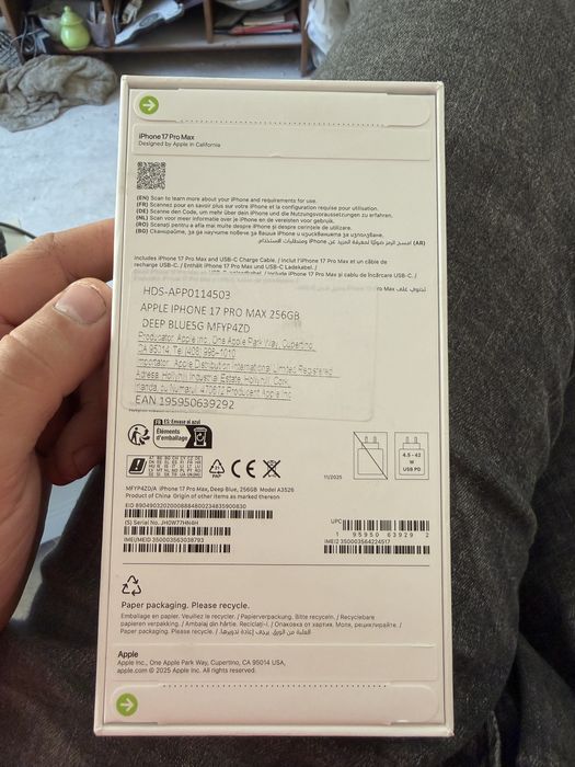 Iphone 17 pro max 256