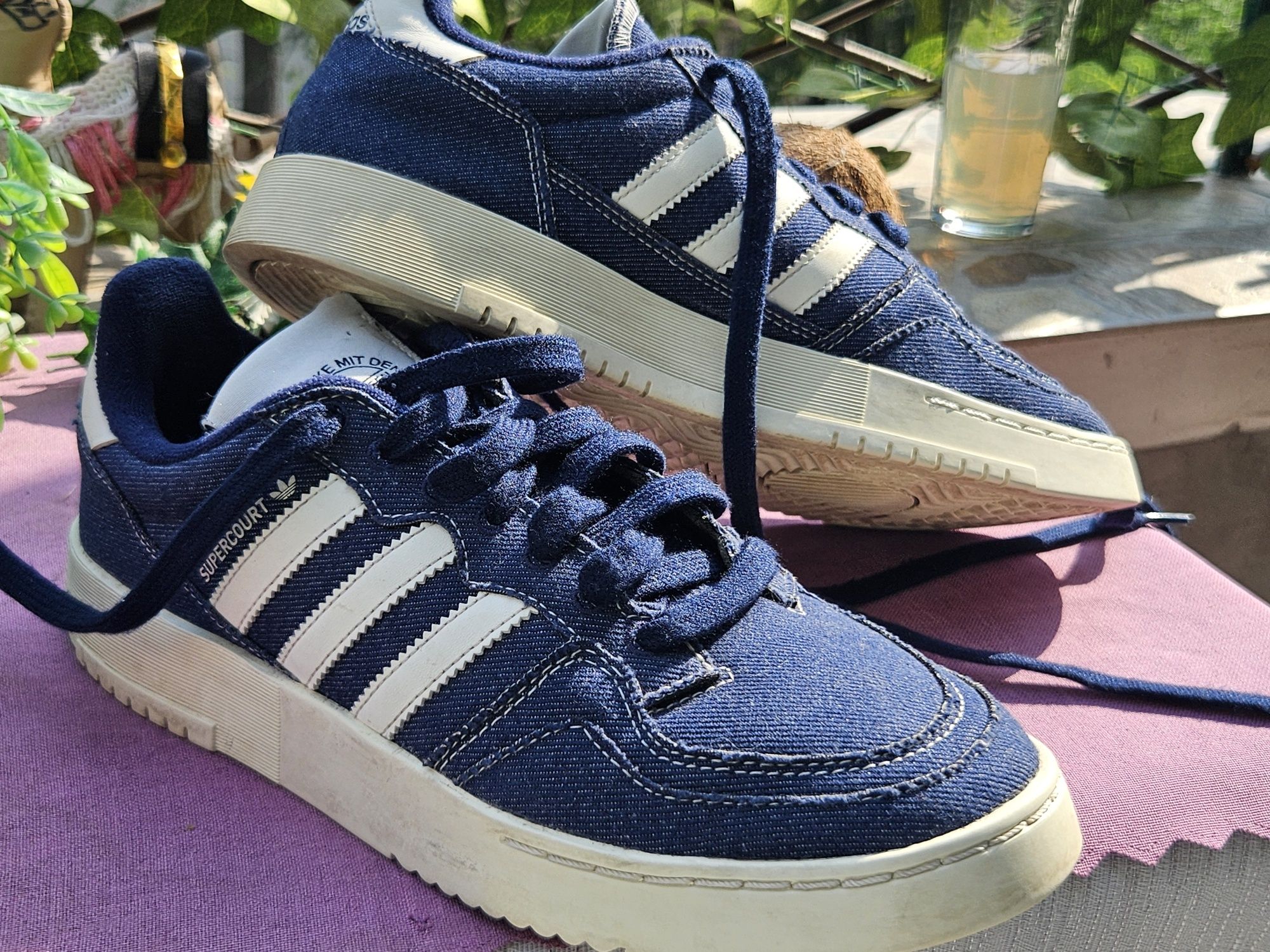 Adidas Supercourt кецове от деним