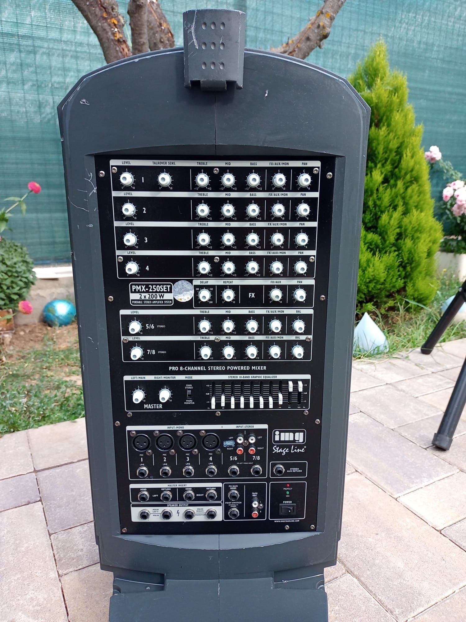 MIXER AMPLIFICAT, Sistem audio cu boxe și mixer IMG STAGE LINE