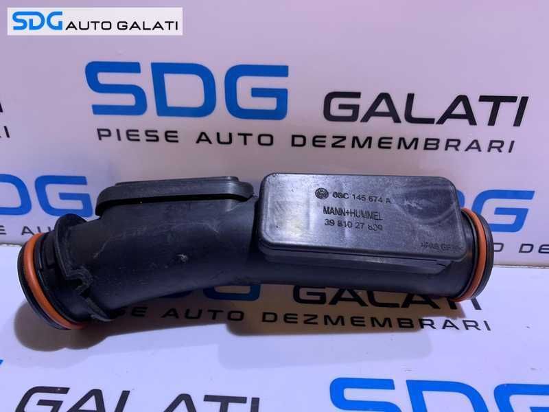 Tub Conducta Turbo Turbina Turbosuflanta VW Golf 6 1.4 TSI CAVD 2008 - 2013 Cod 03C145674A