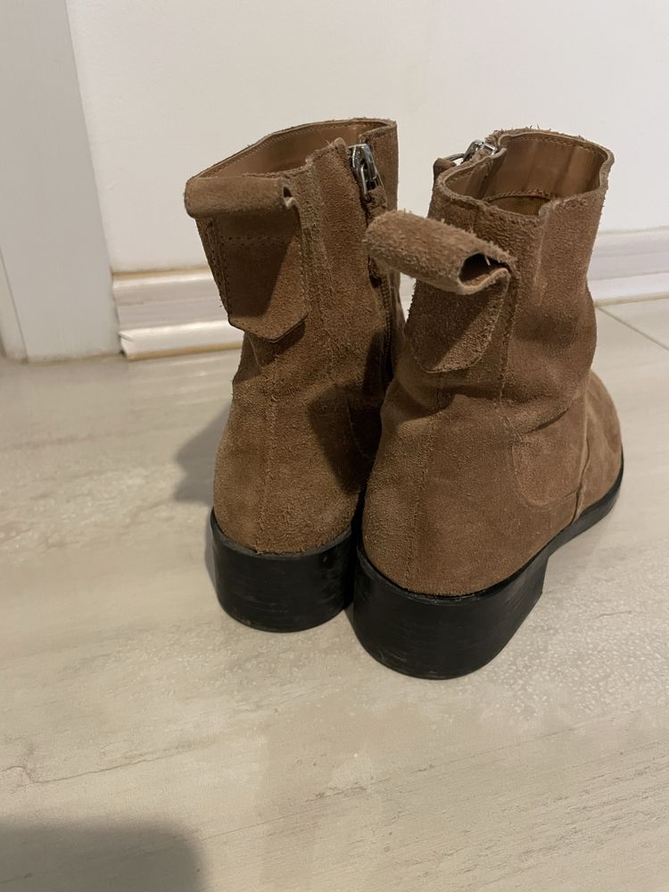 Ghete zara piele intoarsa