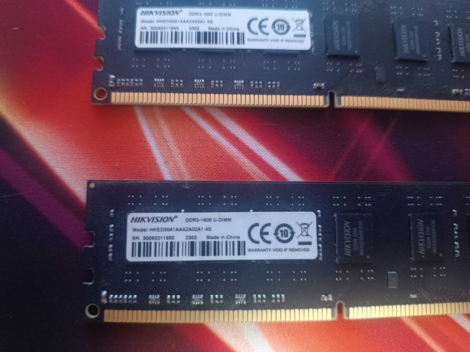 озу DDR3 kingston fury 2x8gb 1866 mhz и 2x4gb 1600mhz