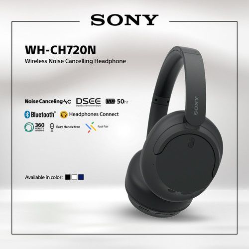 Беспроводные Наушники Sony WH-CH720N с шумоподавлением