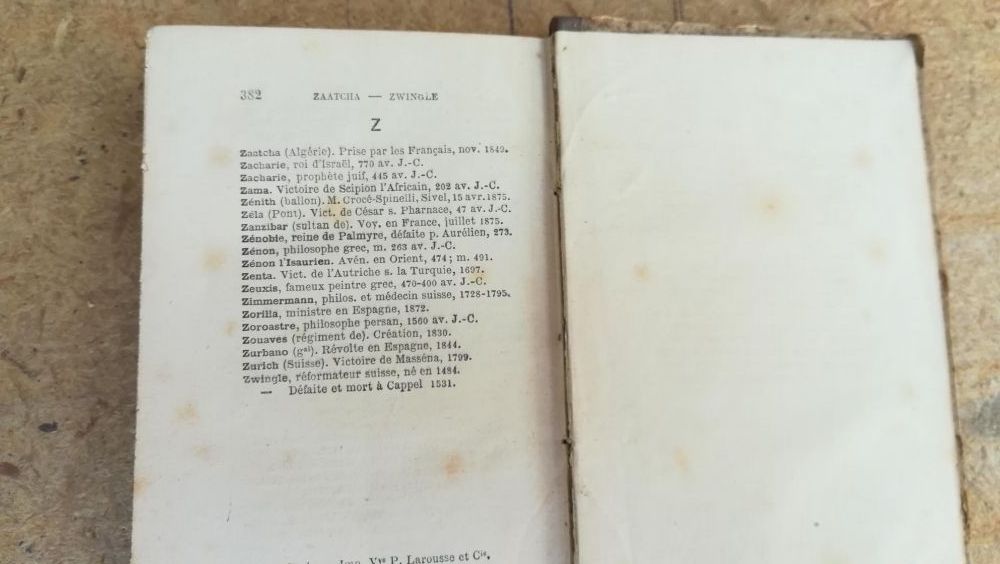 Cronica principalelor evenimente mondiale - ediție franceza 1879!!