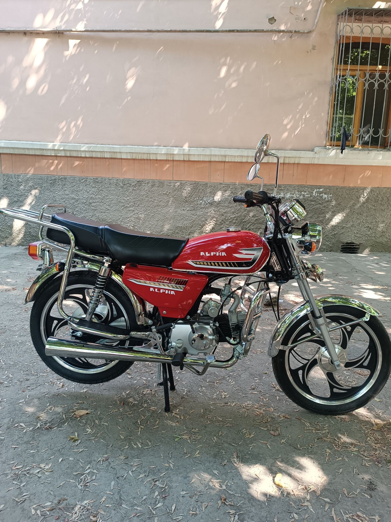 Продаю мапед ALFA 110куб новый пробег 30км асака диски.