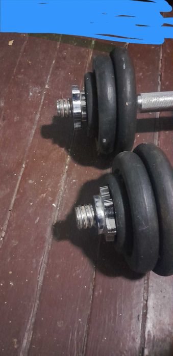 Продавам дъмбели 2×12 кг