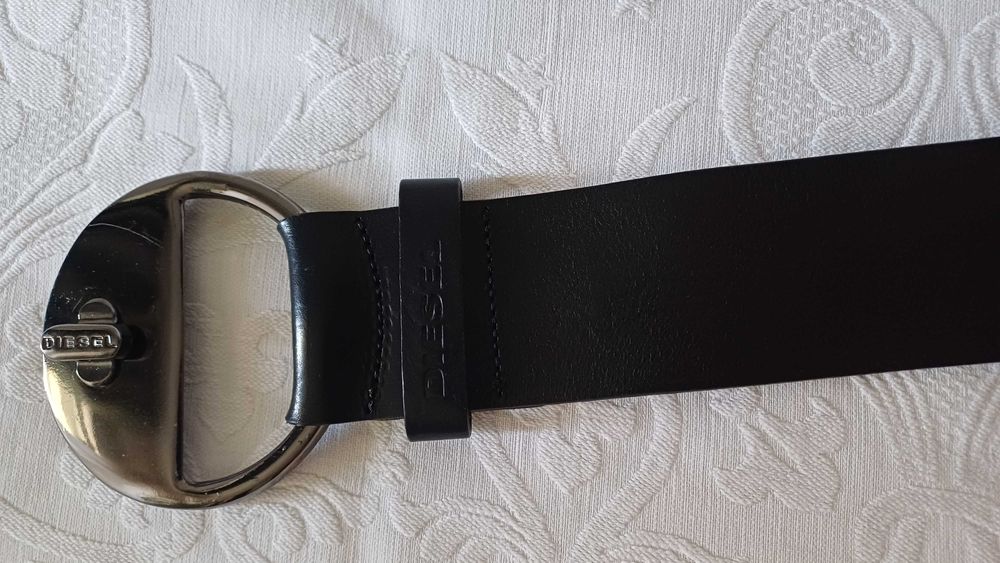 Curea dama,vintage,originala Diesel, din piele naturala neagra