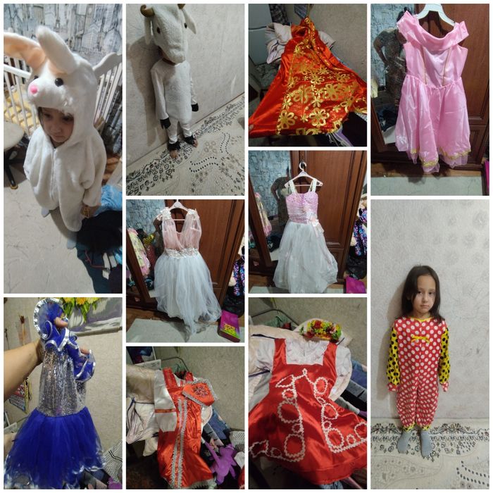 Костюмы мешки для подарков и наряде платья для девочек