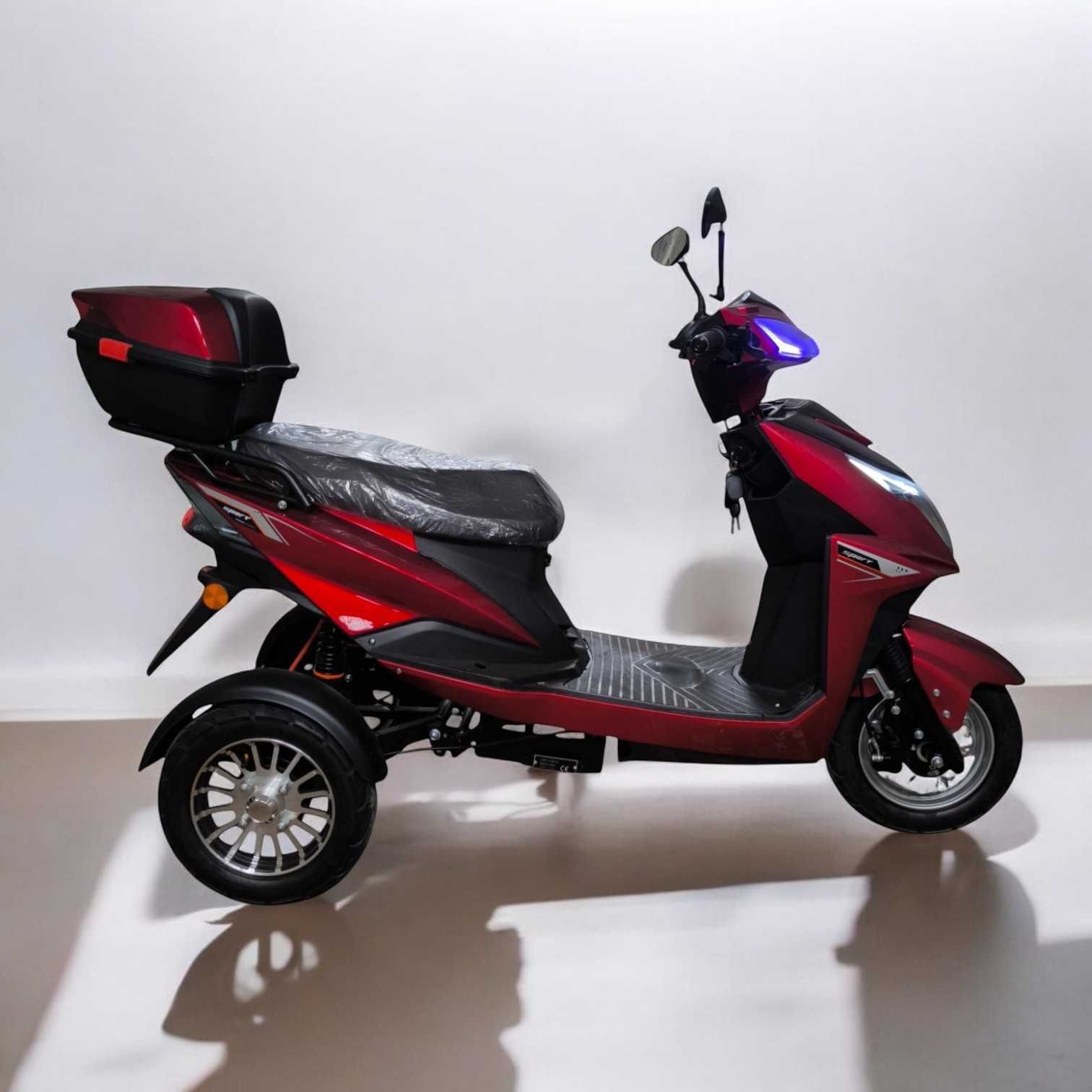 Електрически скутер-триколка Electric Sport 2000W | 60V | 24AH | RED