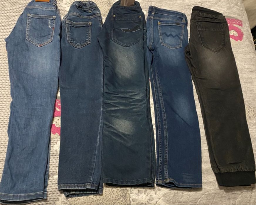 5 чифта дънки за 40 лв 130-134