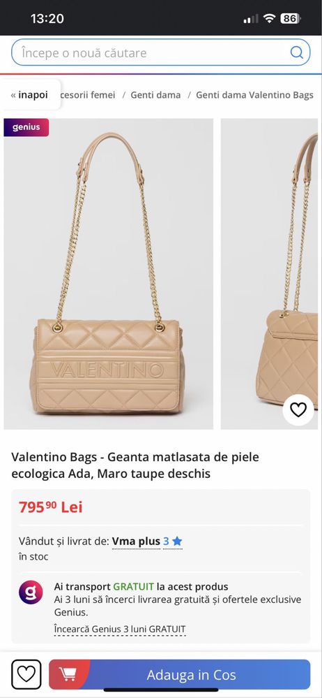 Valentino geanta noua originala